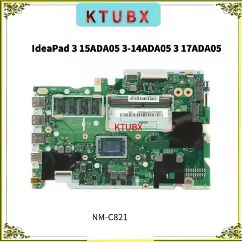 NM-C821 Motherboard. For Lenovo IdeaPad 3 15ADA05 3-14ADA05 3 17ADA05 Laptop Motherboard..With R3 30