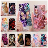 For Vivo Y97 Case V1813A V1813T New Flowers Butterfly Painted Cover Soft Slim Phone Case For Vivo Y9