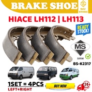 S2U Rear Brake Shoe Toyota Hiace LH112 LH113 Car Brake Part Pam Kasut Brek Lining Belakang Kereta