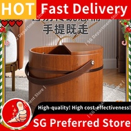 Foot spa wooden bucket[SG stock/24-hour shipping]Foot spa bucket / lignum cedrium / Wood Foot Spa Ba