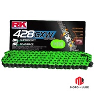 RK TAKAGASO CHAIN XW RING 428 GXW 132L GREEN