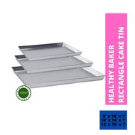 （8X10X1) (10X14X1)(12X16X1) Aluminium Shallow Square Cake Mould Tin / Loyang Kek Segi Empat Tepat / 