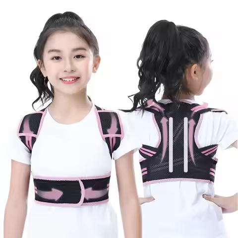Posture Corrector For Kids - Back Brace Posture Corrector, Spine Corrector - Adjustable Upper Back P