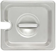 A-to-Z Supply STPA5160CS Steam Table Pan Cover, 1/6 Size, Slotted with Handle, Reinforced Corners, 2