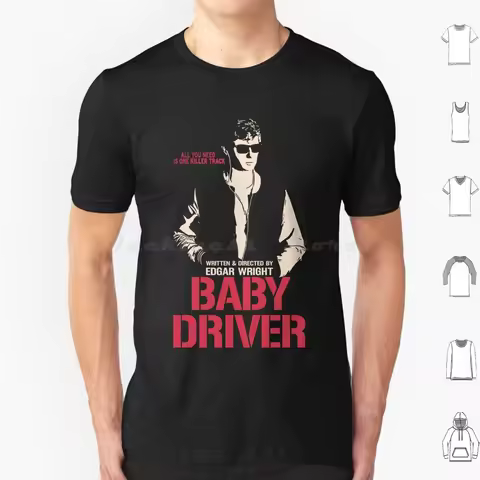 Baby Driver T Shirt Men Women Kids 6xl Baby Driver Cinema Edgar Wright Film Films Movie Movies Popcu