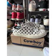 Utapes c0nv3rs sz 44.5 leather polka dot