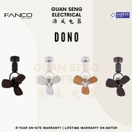 FANCO Dono 16" DC Motor Ceiling / Wall Mounting Fan