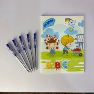 [10 Books - 05 Ballpoint Pens] Student Notebook 70 Gsm A5 96 Pages - 4 Boxes - 05 Gstar 4A Ballpoint