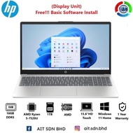 HP 15-fc0105cl 15.6"HD Touch Laptop AMD Ryzen 5-7520U 16GB 1TB SSD AMD W11 (Display Unit)