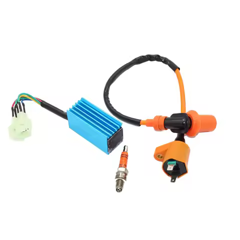 High Performance Racing Performance CDI Ignition Coil Spark Plug A7TJC 6Pin/Set for Gy6 150cc 125cc 