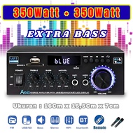 POWER AMPLIFIER WIRELESS KARAOKE FLECO AK-45 Amplifier Audio Stereo 2 Channel Bluetooth AMP FM USB /