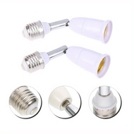 2pcs Adjustable Light Socket Extender Lamp Holder Base Bulb Converter Bulb Socket Extender E27 To E2