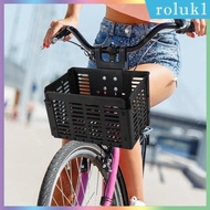 [Roluk] Bike Basket Storage Basket Folding Front Rear Bike Accessories Folding Basket Cargo Rack for Road Bike Mount