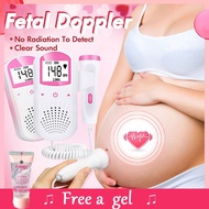 【Free Gel】2.5MHz LCD Digital Prenatal Fetal Doppler Heart Fetal Rate Monitor Sound Monitor Screen Di
