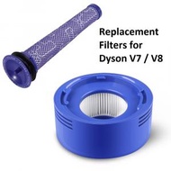 代用一對HEPA前後濾芯 Dyson V7 V8 系列吸塵機適用