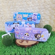 Baby Three Tin Pencil Case B-821 Baby Three Tin Pencil Case Baby Three Tin Pencil Case