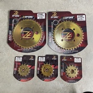 ZFORE 428 415 STAINLESS STEEL (HEAVY DUTY) SPROCKET YAMAHA RXZ / Y125ZR /135LC (2 in 1 two side use)