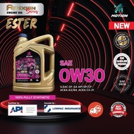 MOTION 0W30 Ester APEXION API SP Fully-Synthetic Engine Oil 4L oil minyak pelincir kereta all car pe