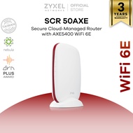 ZYXEL SCR 50AXE WiFi 6E  Router, AXE5400 Tri-Band, Secure Cloud-managed Router As the Picture One
