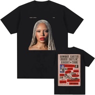 Beyoncé COWBOY CARTER TOUR T-shirt Wanita Lelaki Tshirts Lengan Pendek O-neck Longgar Tee-shirt Lela