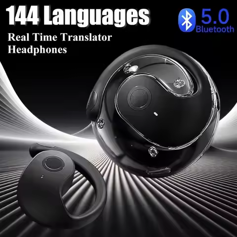 AI Translator fonesbluetooth Earbuds Real-Time Translators Headphones 144 Languages voice translator
