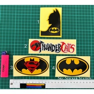 Batman/Thundercats/Batman Superman Sticker Cutting Overlapping Reflective #batman #superman #thunder