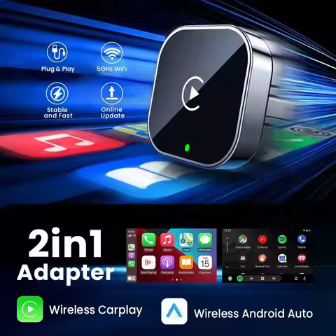 2025 Wireless CarPlay Android Auto Adapter USB Dongle Smart Mini Box Plug And Play 5G WIFI Bluetooth
