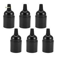 6-Pack Bakelite Lamp Holder E26/ E27 Light Socket Vintage Bulb Socket ES Screw Lampholder for Ceilin