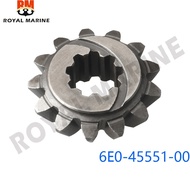 6E0-45551 Pinon Gear For Yamaha 2 stroke 4HP 5HP outboard motor 13T 6E0-45551-00
