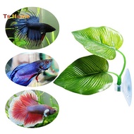 authentic 【TS】Artificial Plant Leaf Betta Hammock Fish Tank Spawning Rest Bed Aquariums Decor