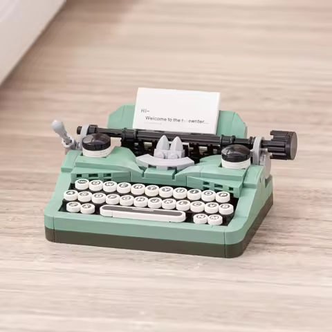 LOZ Retro 223PCS mini particle mechanical printer landscape decoration children's building blocks ed