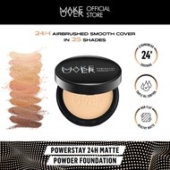 [SPECIAL MASTERSHADE] MAKE OVER Powerstay 24H Matte Powder Foundation - Bedak Padat High Coverage Ri