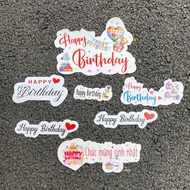 Wholesale 30-50 Banners Happy birthday, Happy birthday, cake decoration, gift basket...