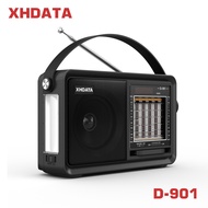 XHDATA D-901 FM AM SW เครื่องเล่นเพลงแบบพกพาวิทยุ Usb/tf MP3ไร้สาย