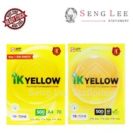 IK Yellow A4 Paper 70gsm / 80gsm 500 Sheets Kertas A4 Multifunction Business Paper