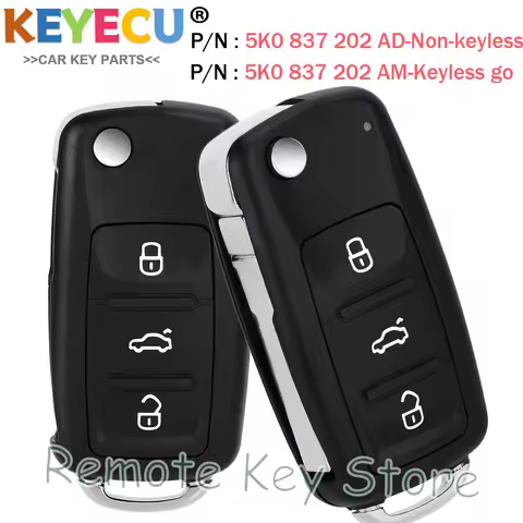 5K0 837 202 AD 5K0 837 202 AM Keyless Entry / Remote Key 434MHz ID48 for VW Golf Mk6 Estate Caddy Eo