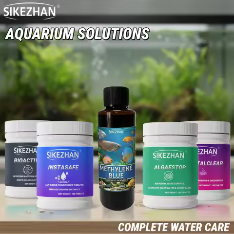 Aquarium Water Series Treatment Tablets Algae Remover Methylene Blue Nitrifying Bacteria Fish Tank C