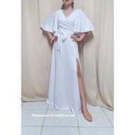 ♠ ◇ ♞,♘,♙Victoria MALL QUALITY small plus size LONG DRESS EVENING ENTOURAGE WEDDING NINANG DRESS