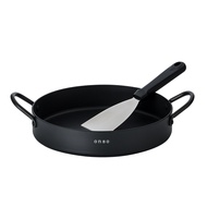 Korean iron plate stir-fry pan 26 cm hot pot semi-permanent coated stainless steel spatula Presented Korean chicken ribs pan