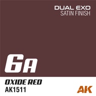 AK Interactive AK1511 DUAL EXO 6A – OXIDE RED 60ml