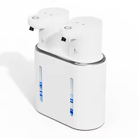 Automatic Induction Soap Dispenser Electric Foam Machine Double Head Soap Dispenser Wall Mounted Soa