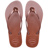 HAVAIANAS รองเท้าแตะผู้หญิง Slim Poem Vortex Swarovski Flip Flops CROCUS ROSE 41461253544F_F1PIXX