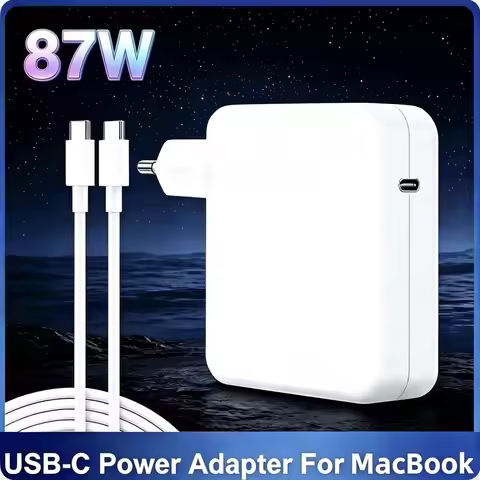 87W USB-C PD Fast Charging Power Adapter with Magnetic Connector, Compatible with 15-inch Notebook M
