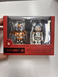 Bearbrick be@rbrick Eva 零號機 & 零波麗  set 100%