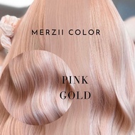 MERZii Color สีชมพูอมส้ม Pink gold 🍑🍑🍑(พื้นผมระดับ 10)