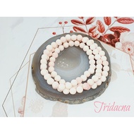 Natural Pink Tridacna (硨磲) Crystal Three Laps Bracelet ~ (11/28)