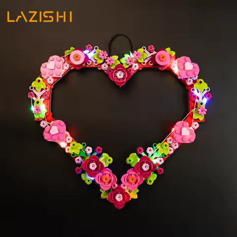 Lazishi LED light 40638 set is suitable for Heart Orange building blocks (only including lighting ac