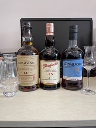 Whisky Balvenie 14 / Glenfarclas 15 / Glenallachie 15