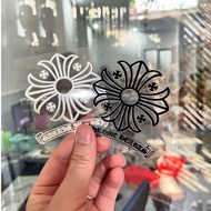 CHROME HEARTS Sticker 2 Colors Black and White (7.2cm wide, 8cm high) UV DTF material