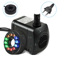 15W 800L/H 12LED Mini Fish Tank Aquarium Ponds Submersible Fountain Water Pump